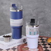 Wide Mouth Double Wall Travel Thermal Cup Thermal & Cool Tumbler with Lid & Straw 304 Stainless Steel Mug