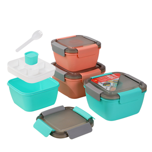 4 pouaka pouaka Bento me nga Utensils me te ipu miihini tango
