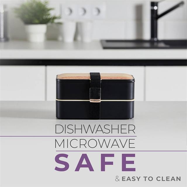 Premium &aelig;ske madpakke til voksne med rum S&aelig;t med redskaber og spisepinde og dipbeholder