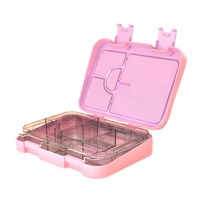 Leak Probatur Prandium Bento Box cum 4-6 Compartment pro Kids