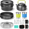Set Periuk Dan Kuali Perkhemahan Beg galas Memasak Luar Ruangan Set Alat Memasak & Cawan