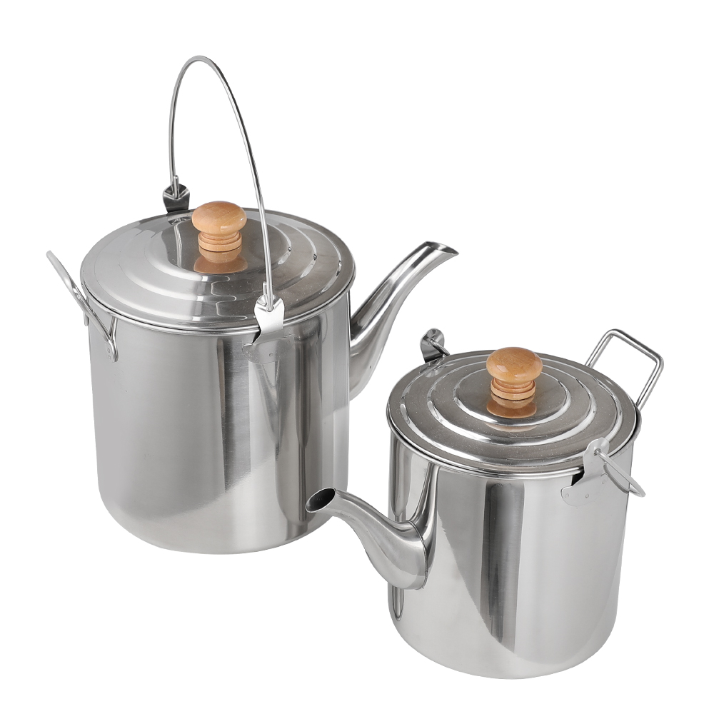 Czajnik ze stali nierdzewnej 304 z możliwością zawieszenia na ognisko