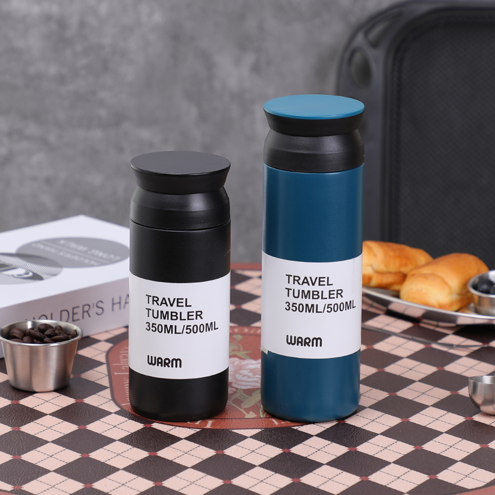 2 በ 1 ሰፊ የአፍ ውሃ ጠርሙስ ሊነጣጠል የሚችል ጠፍጣፋ ካፕ እና ተንሸራታች ክዳን