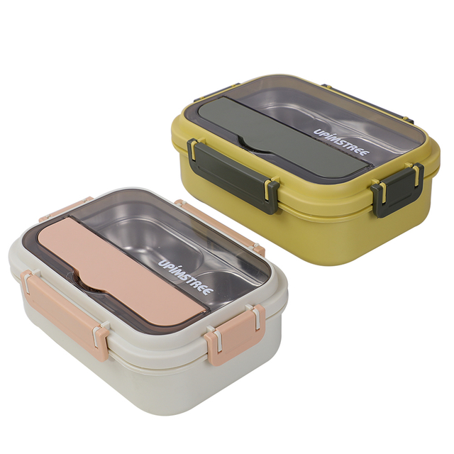 BJ-922 III Compartment Portio Control Prandium Box Cum Diver Cutlery Set
