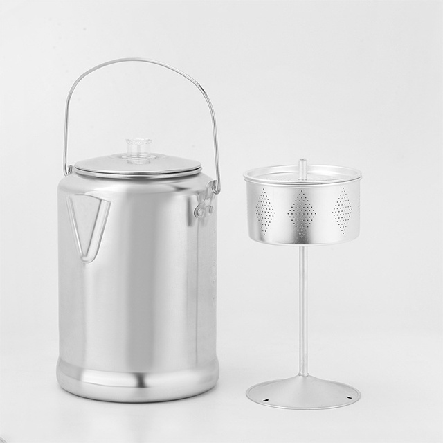 Ấm si&ecirc;u tốc Outdooor Nh&ocirc;m cắm trại B&igrave;nh pha c&agrave; ph&ecirc;