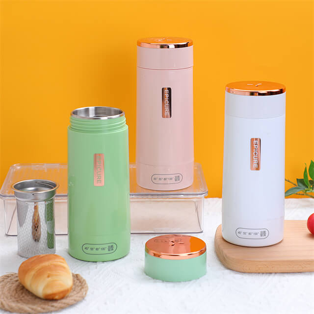 300ml B&aelig;rbar Varmekop Multifunktion Kogt Vand Kande Smart Tekande Justerbar Temperatur Elkedler Til Rejser