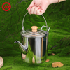 Teteras de acero inoxidable 304 para acampar
