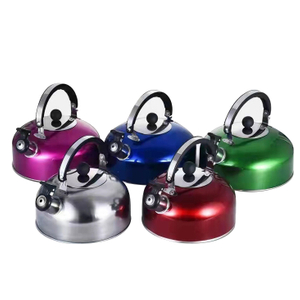 โมเดิร์น 304 สแตนเลส 2.5 ลิตร Whistling ชากาต้มน้ำสำหรับ Stovetop หม้อต้มน้ำร้อน Cool Grip ERGONOMIC Handle