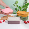 Silikonov&aacute; krabička Bento, opakovaně použiteln&aacute;, 3 přihr&aacute;dkov&aacute; silikonov&aacute; krabička na oběd Bento s v&iacute;kem