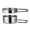 304 Kambi ya chuma isiyo na waya kukunja kushughulikia sufuria ya kupika ya cookware
